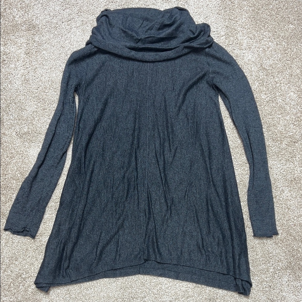Motherhood Maternity Charcoal Cowl Neck Sweater